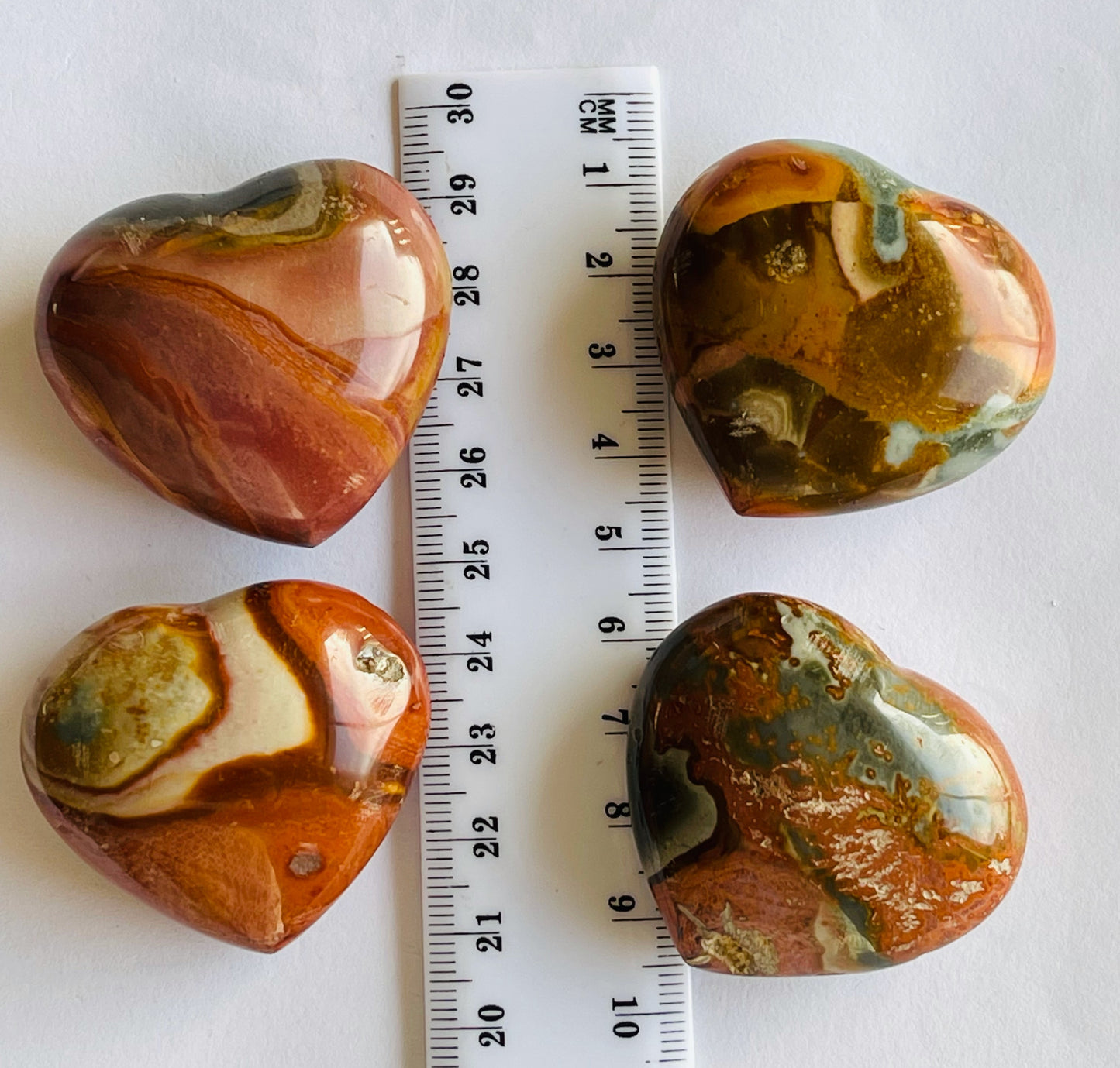 Poly Chrome jasper Heart Large.