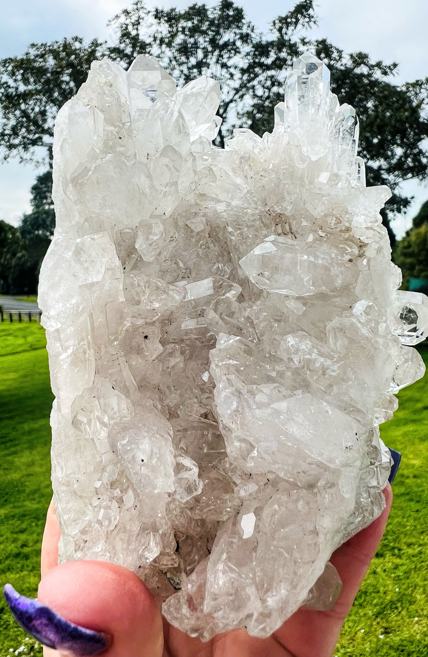 Large Clear Quartz Cluster 1062g