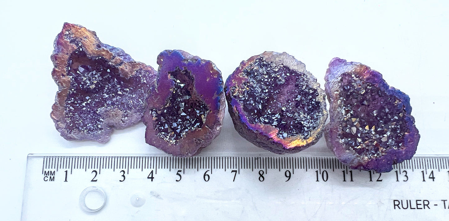 Mini Aura Geodes Purple.