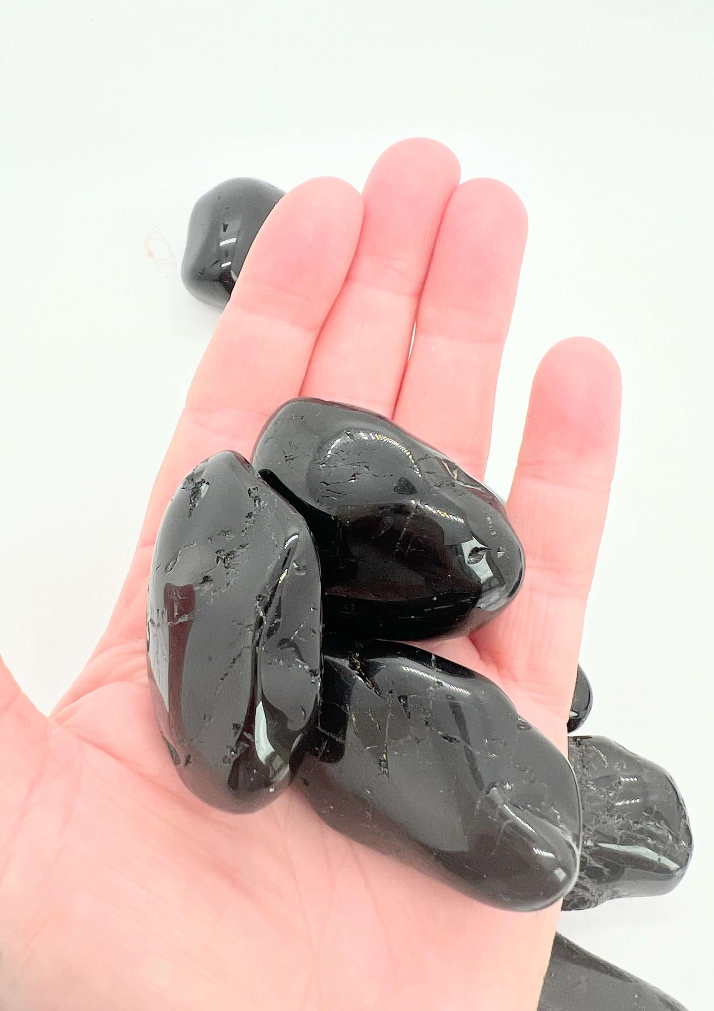 Black Tourmaline Large Tumbles