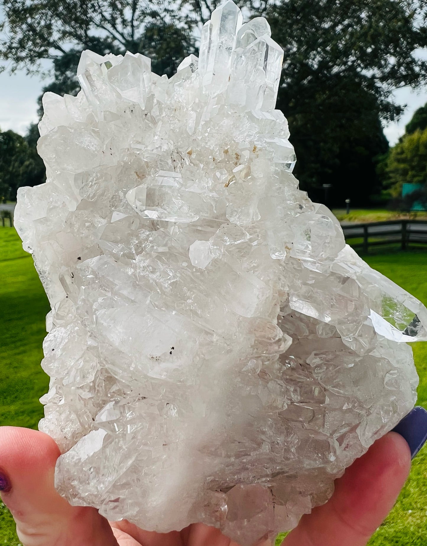 Large Clear Quartz Cluster 1062g