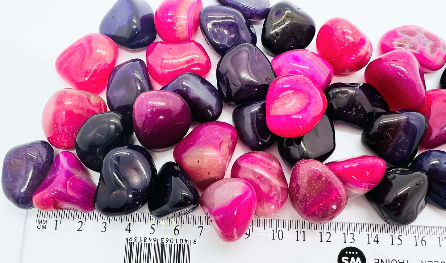 Coloured Agate Tumbled Stones.