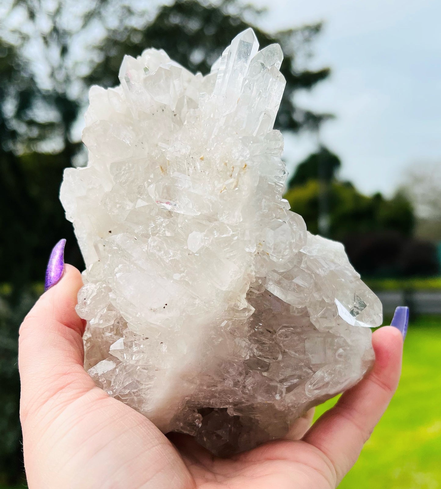 Large Clear Quartz Cluster 1062g