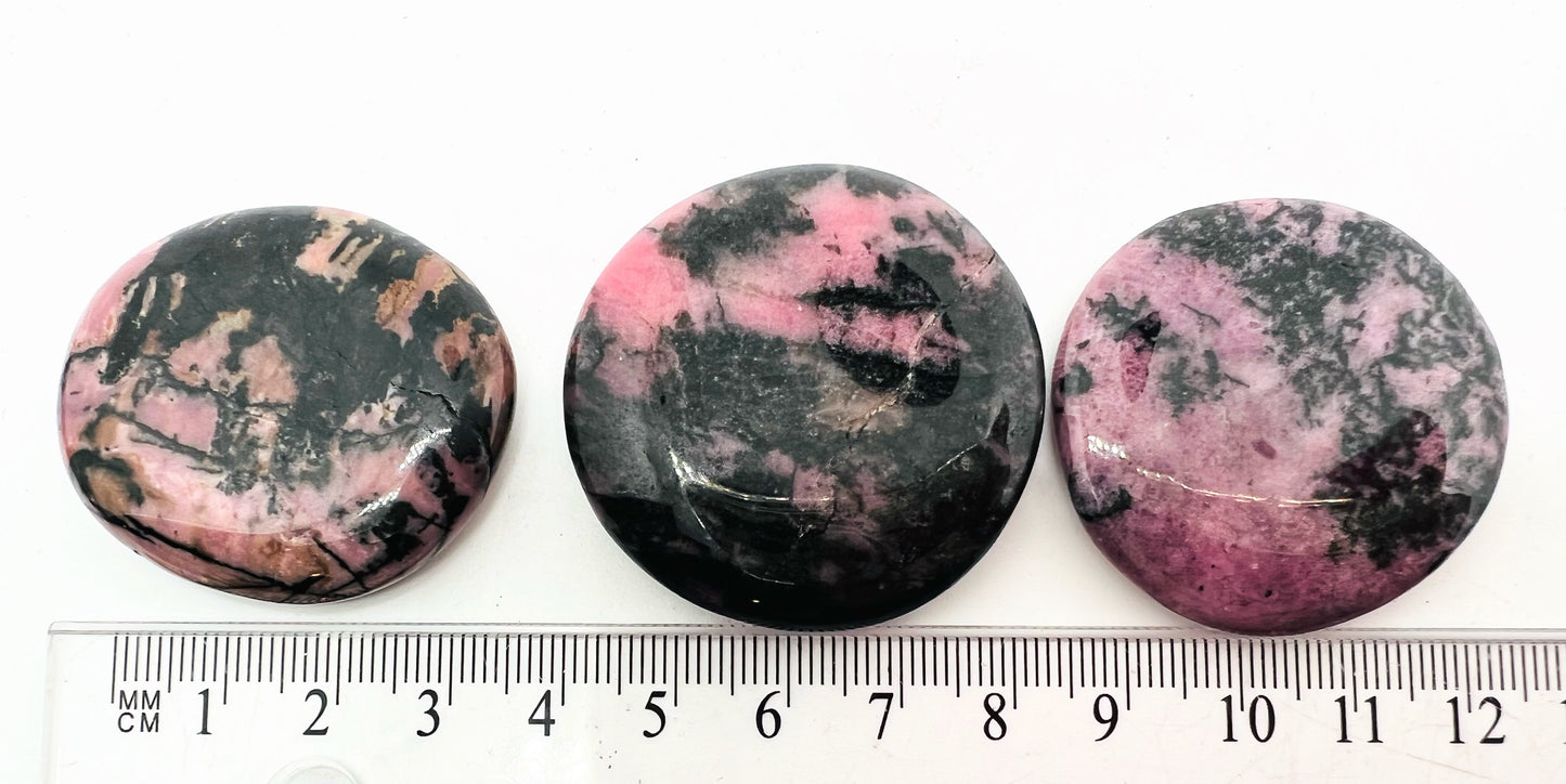 Rhodonite flat  Stones