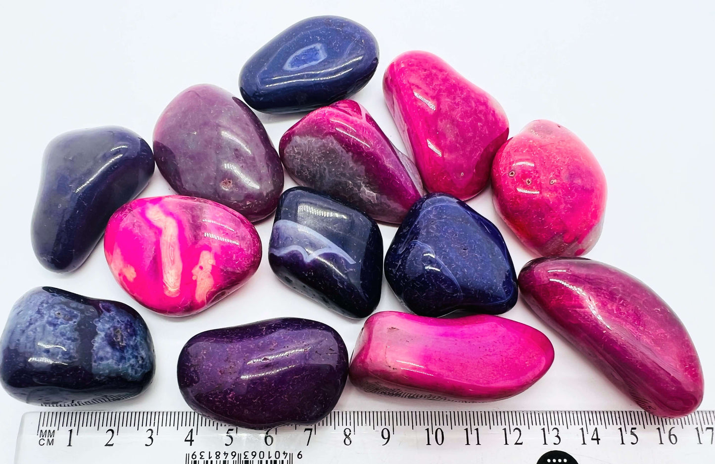 Coloured Agate Tumbled Stones.