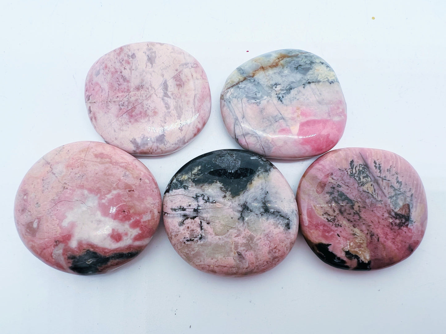 Rhodonite flat  Stones