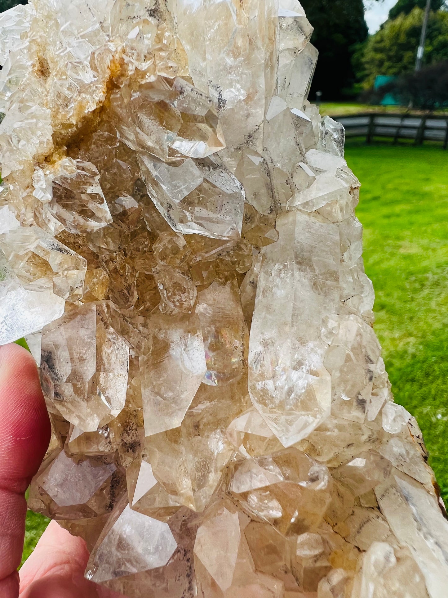 Large Clear Quartz Cluster 970g