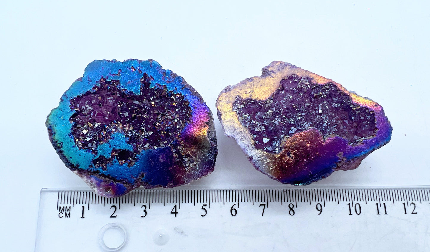 Mini Aura Geodes Purple.