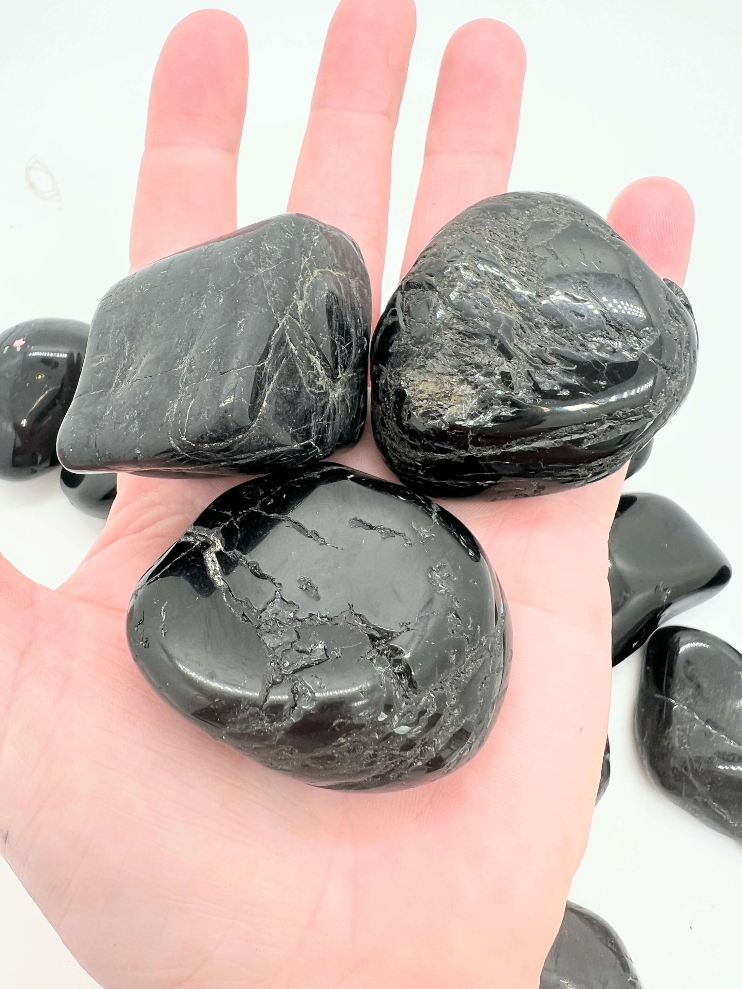 Black Tourmaline Large Tumbles