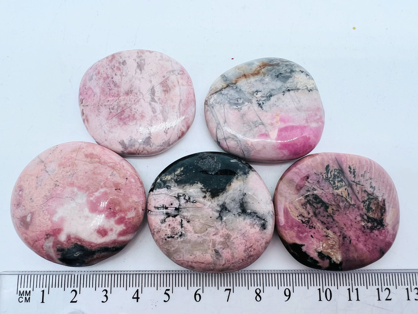 Rhodonite flat  Stones