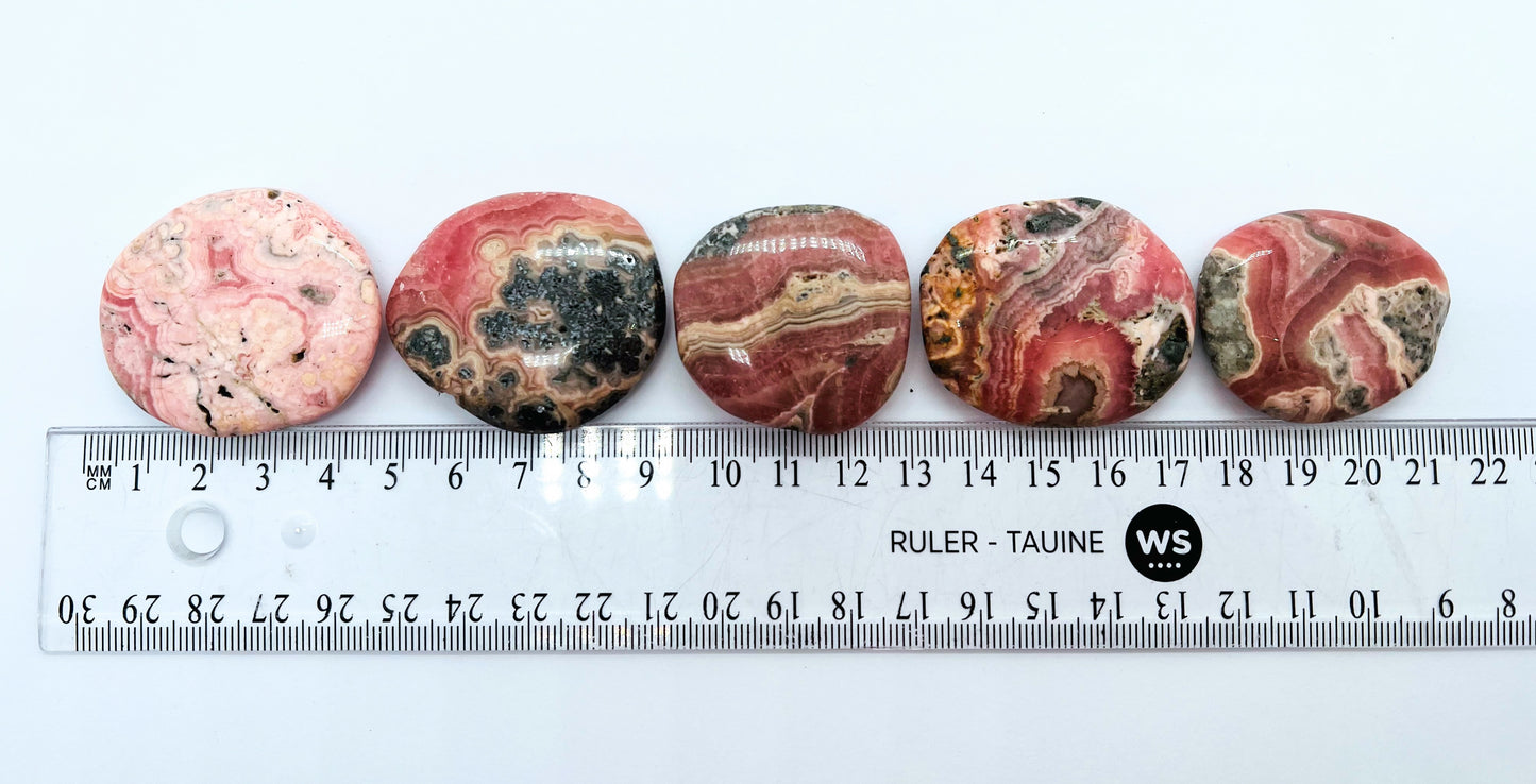 Rhodochrosite  Flat Stones