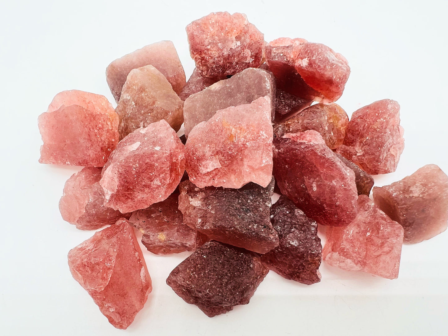 Strawberry Quartz Rough (transparent)