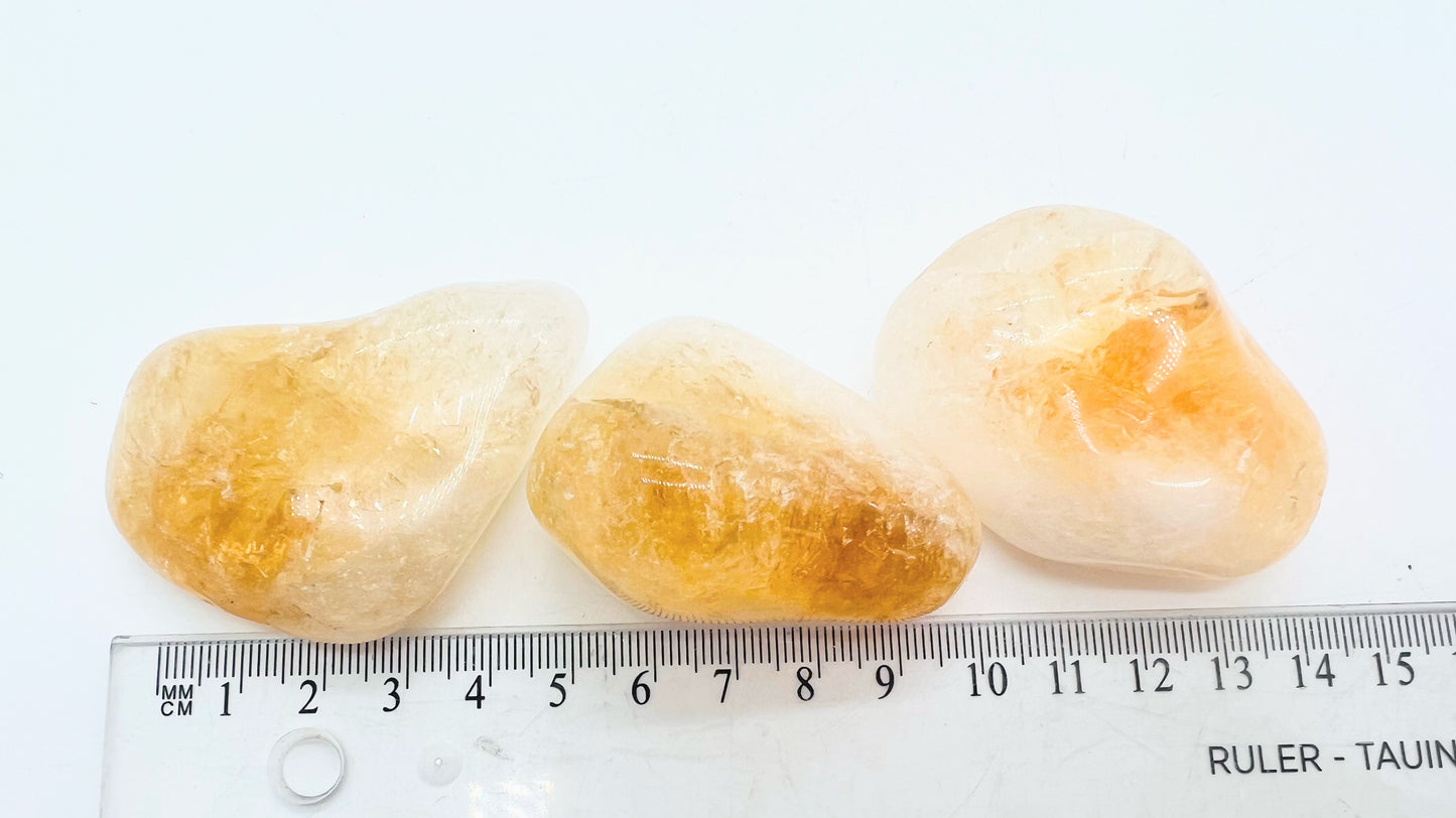 Large Citrine Tumbled Stones.