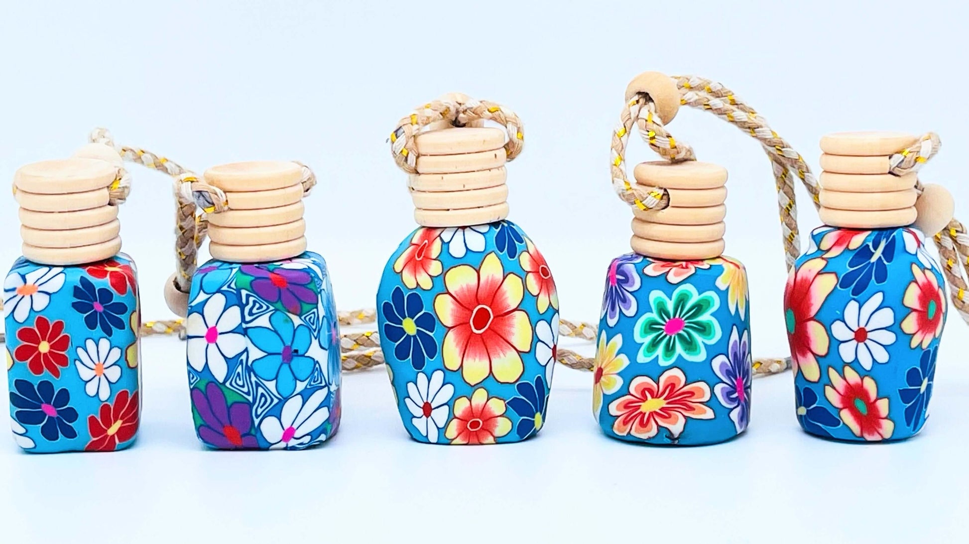 Colourful diffuser bottles for your car