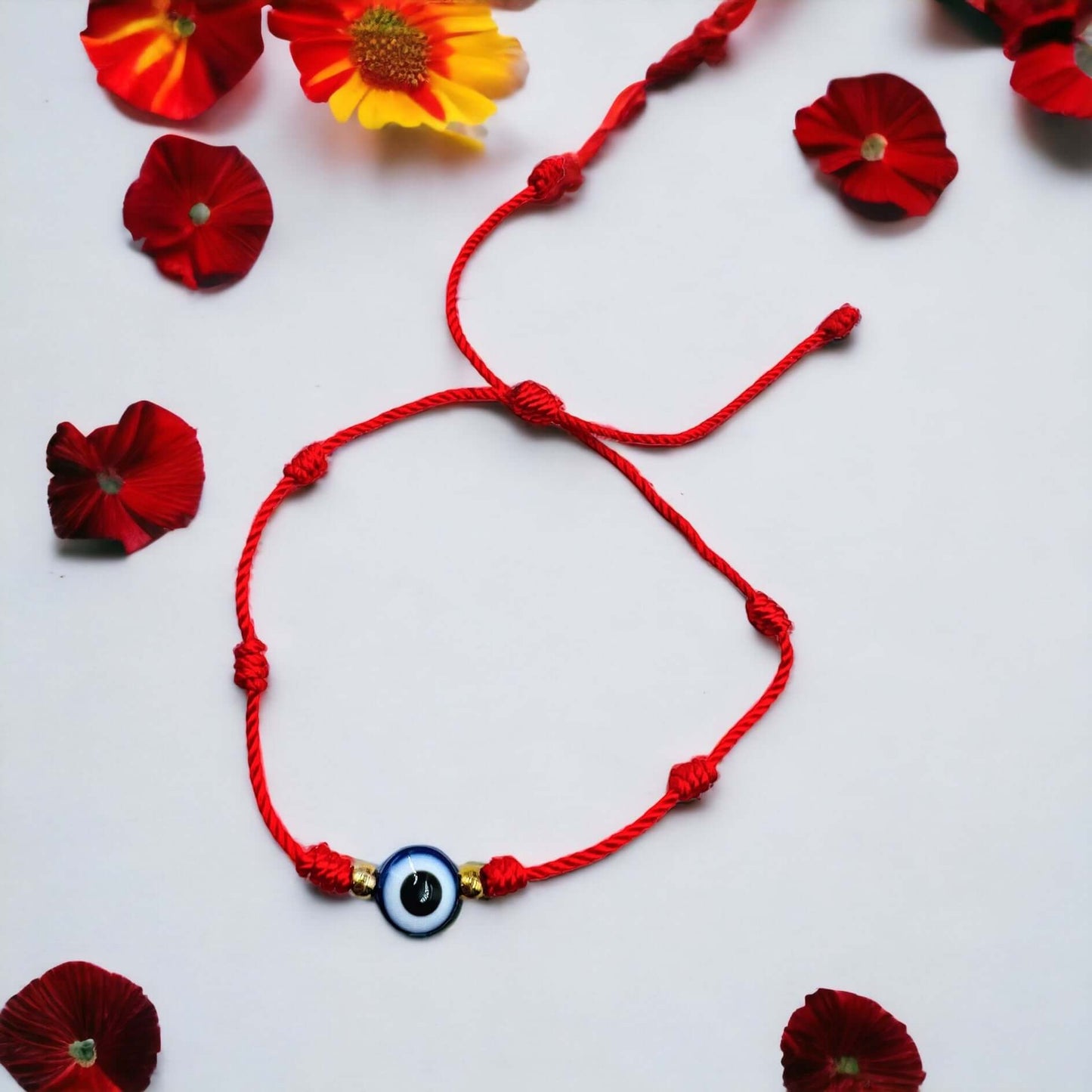 Evil Eye Seven Knot Bracelet.